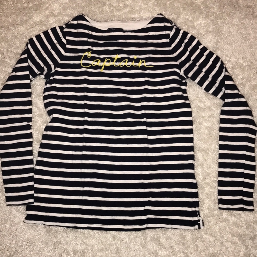 Gap XS striped boatneck tee
